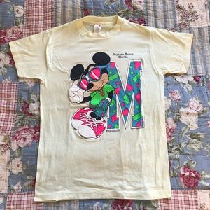 Vintage 80s Mickey Mouse Florida Tshirt Medium